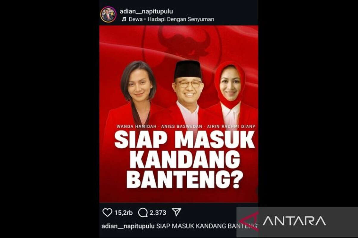 Klarifikasi Adian Napitupulu soal Foto Anies Baswedan pakai Jas Merah