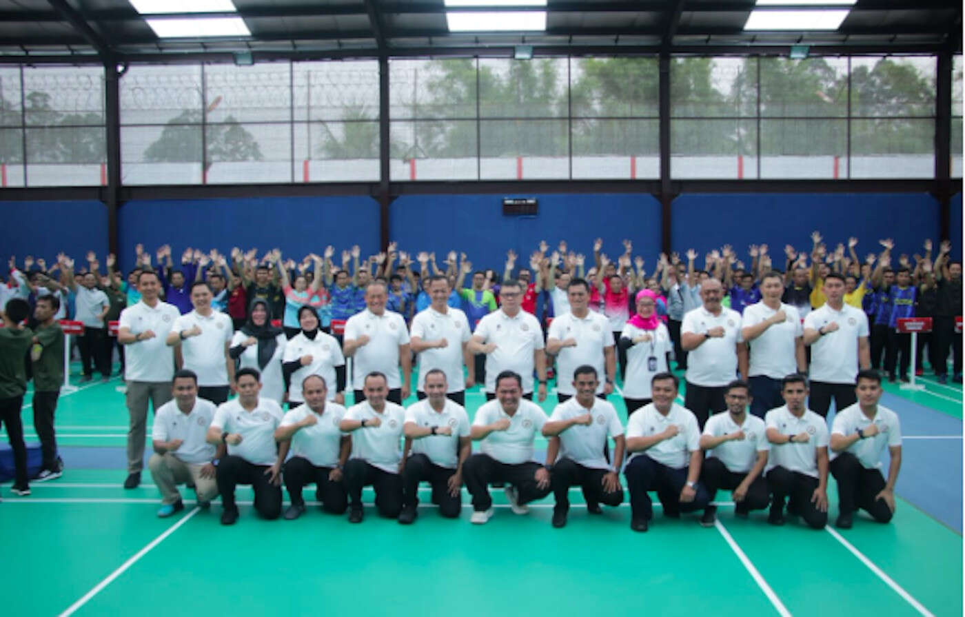 Lapas Kelas IIA Tangerang Memeriahkan Badminton Kakanwil Cup 2024