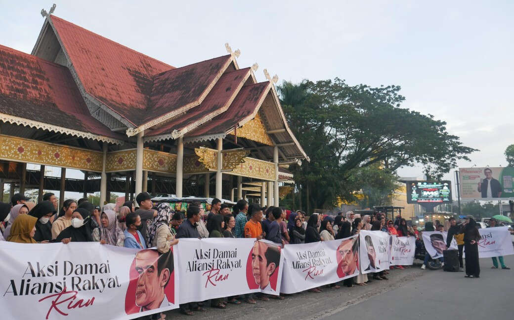 Kembali Gelar Aksi Damai, Aliansi Rakyat Riau Serukan Tolak Sabotase Pemilu