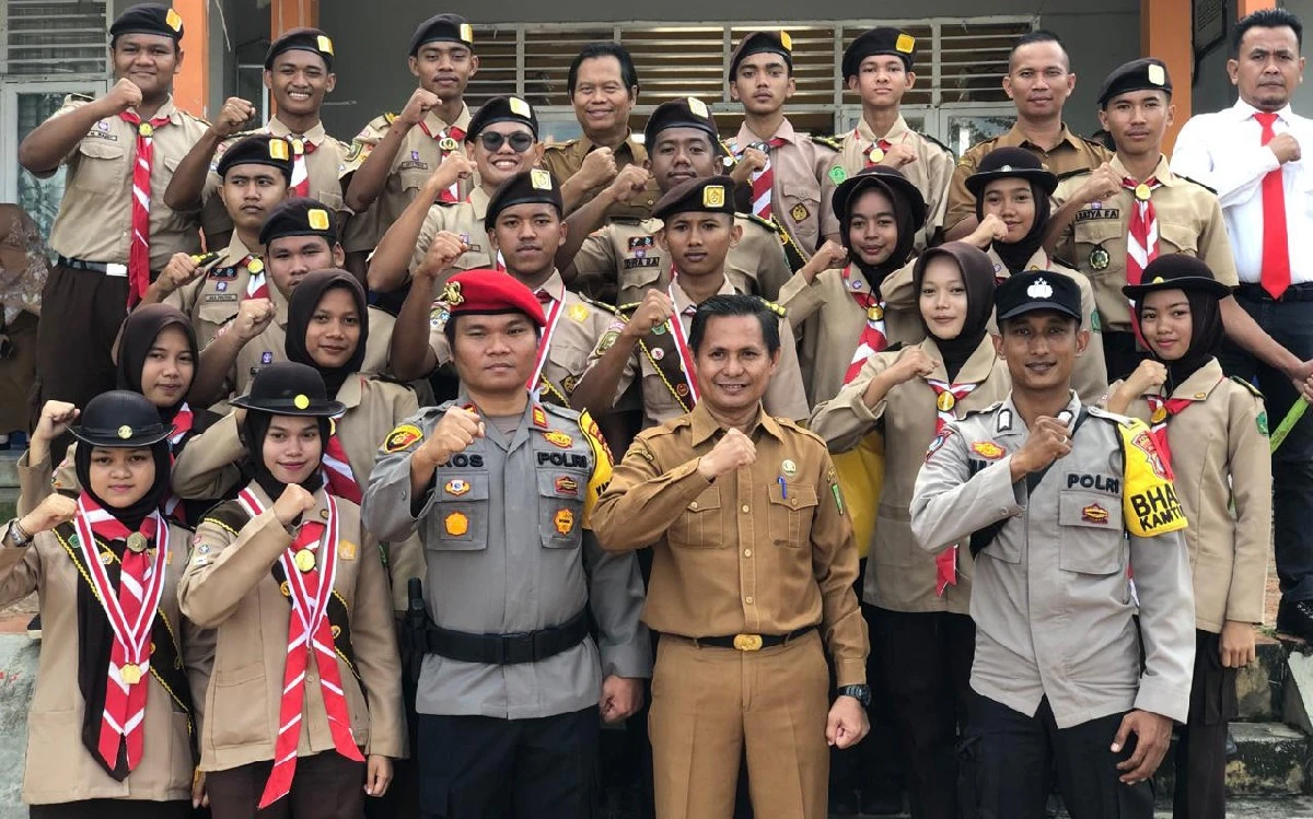 Polres Rohul Ingatkan Bahaya Hoaks dan Ajak Pemilih Pemula Menciptakan Pemilu Damai