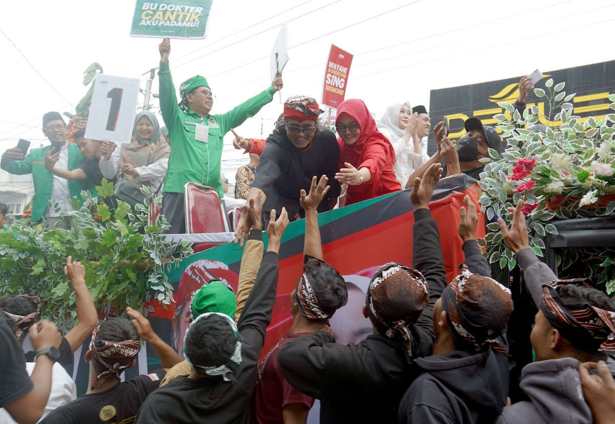 Sapa Masyarakat Temanggung, Agus-Nadia Disambut Sangat Antusias