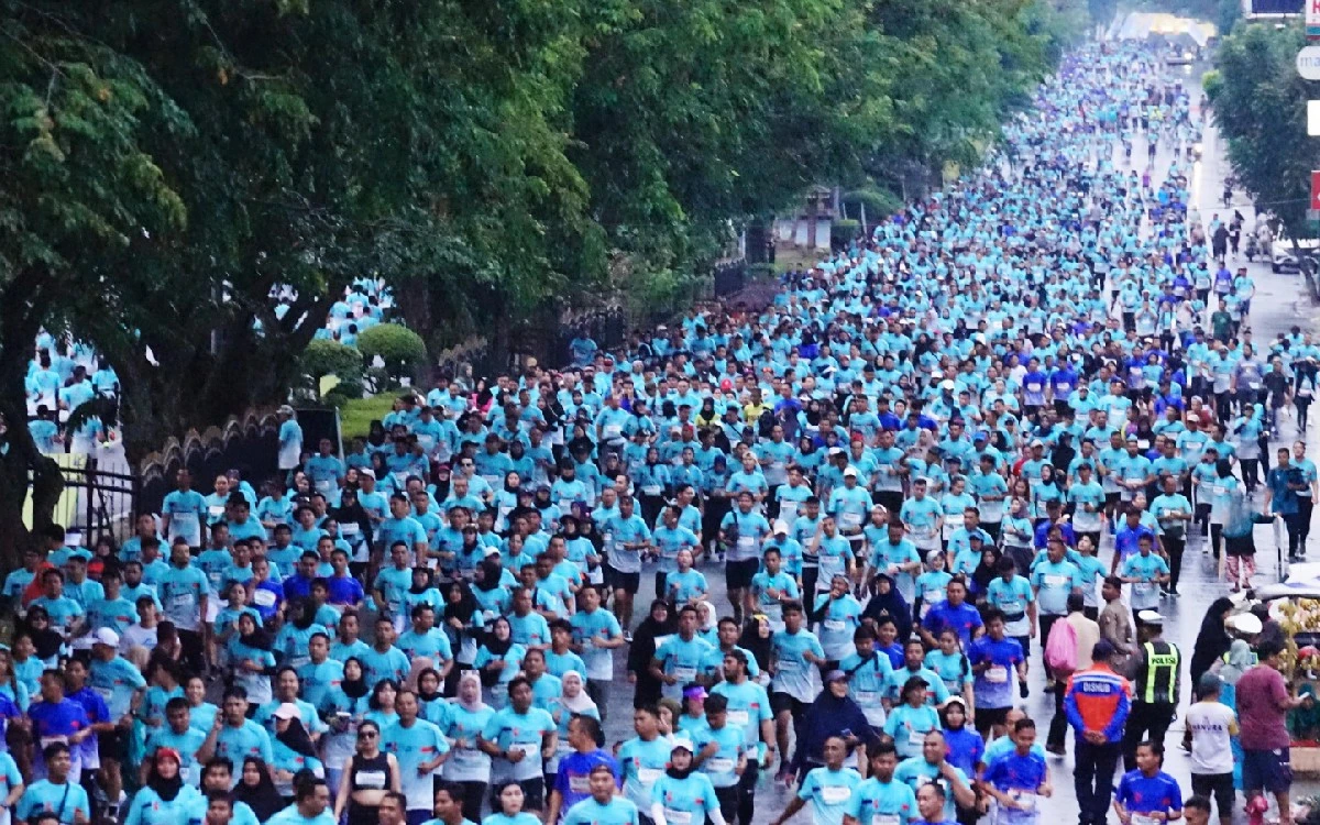 Riau Bhayangkara Run Jadi Event Lari Terbesar yang Pernah Diadakan di Pekanbaru