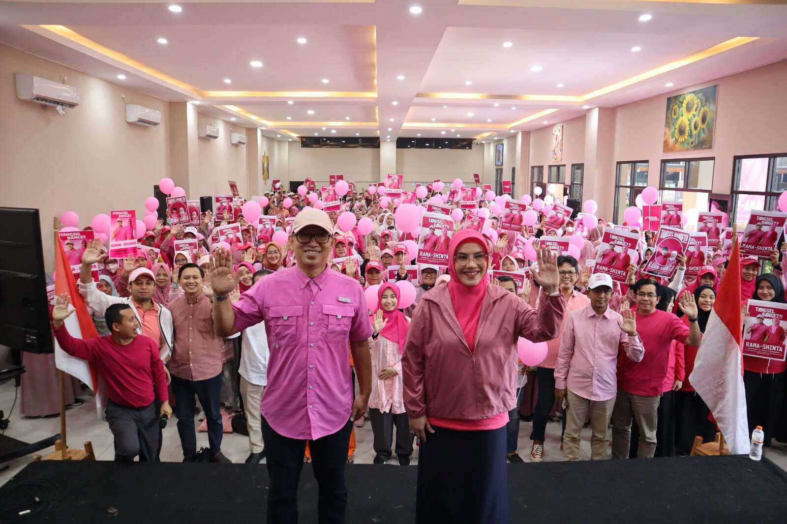 Rama-Shinta Luncurkan Warna Pink & Hashtag 'Tangsel Banget' di Pilkada 2024, Ini Maknanya