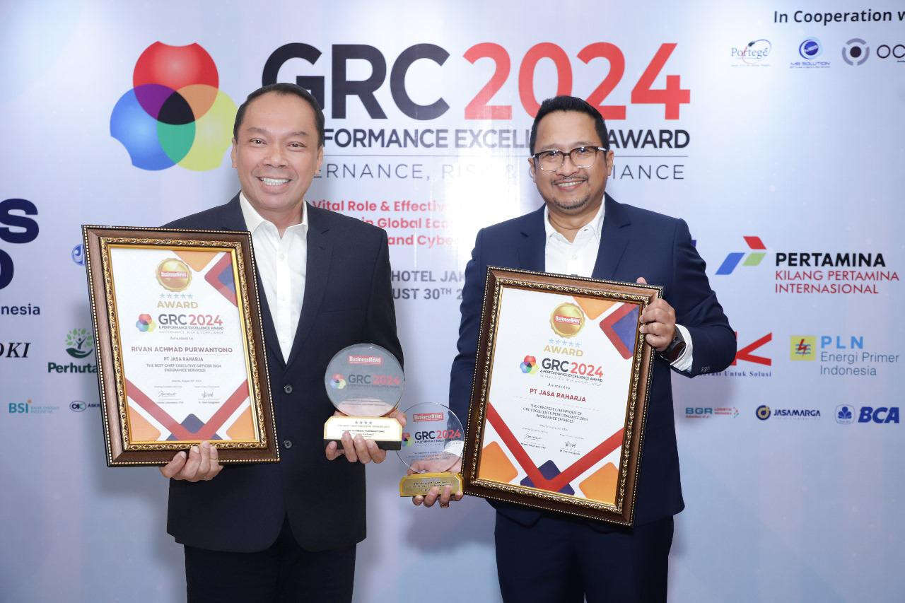 Jasa Raharja Boyong 4 Penghargaan Bergengsi GRC & Performance Excellence Award 2024