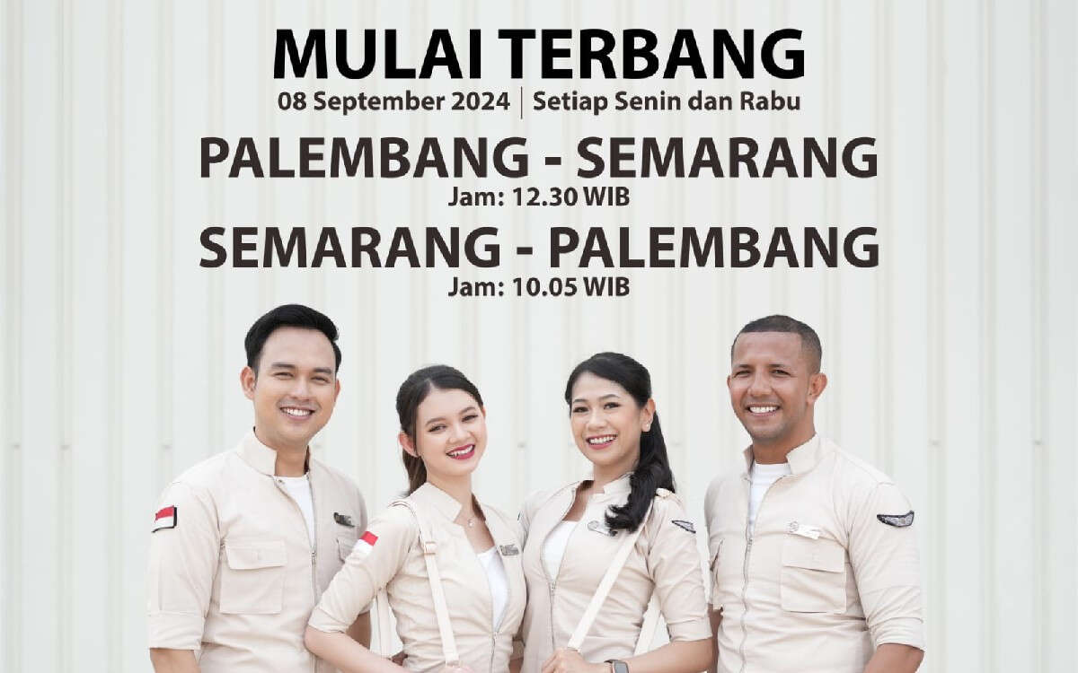 Bandara SMB II Palembang Tambah 2 Rute Penerbangan Baru, Semarang & Pangkalpinang