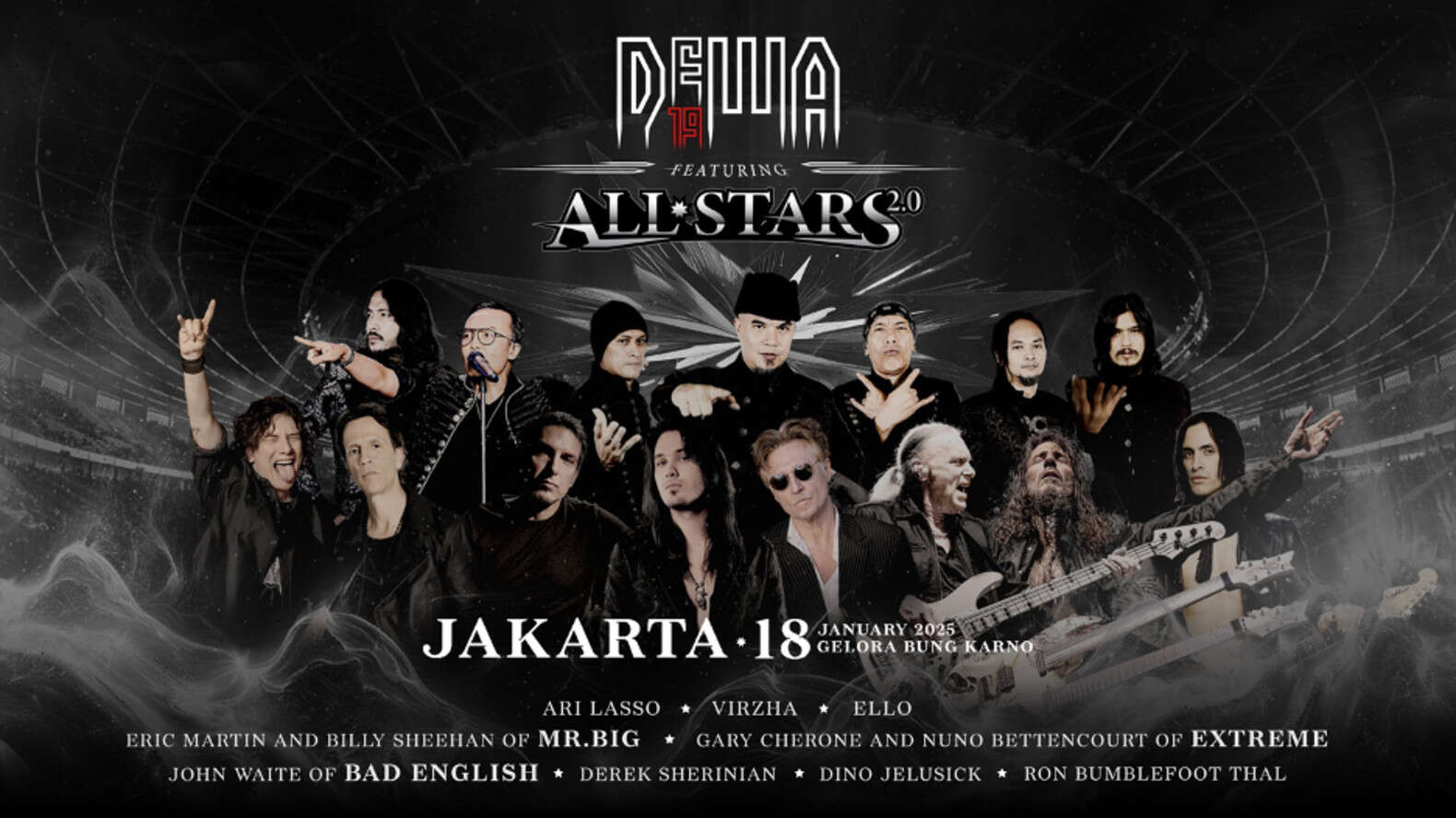 Kembali Konser di GBK, Dewa 19 Libatkan Personel Bad English, Extreme, Hingga Mr Big