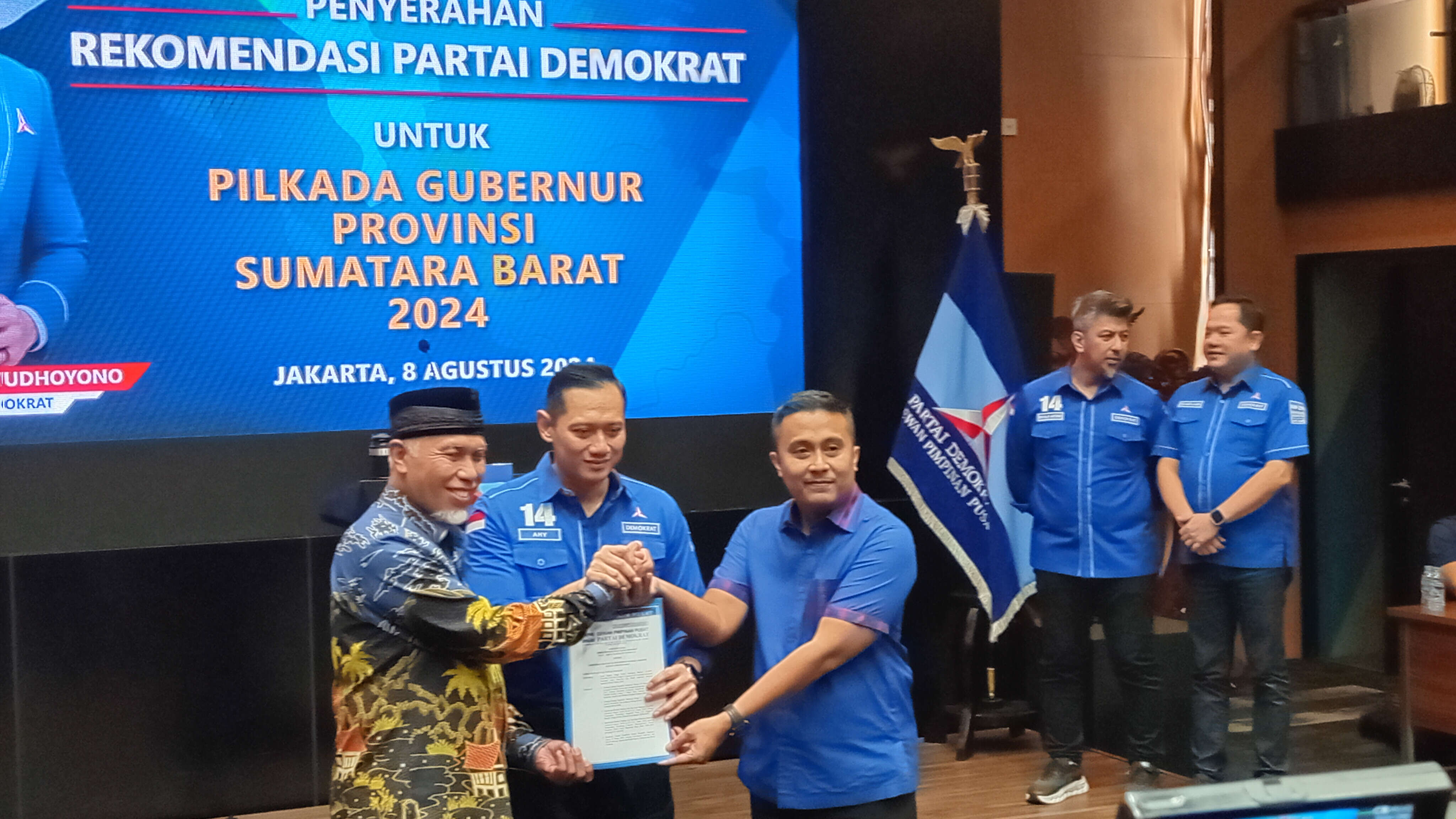 Demokrat Dukung Mahyeldi-Vasco untuk Pilgub Sumatra Barat