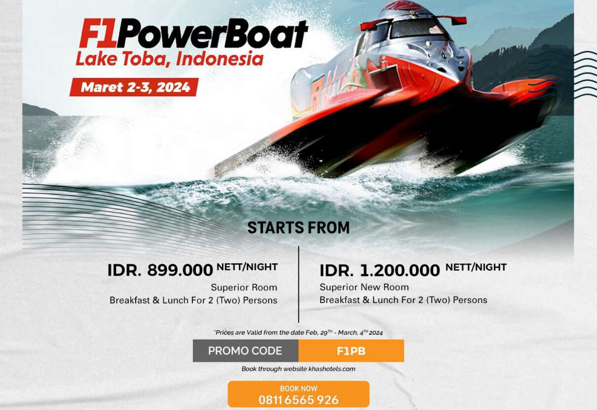 Penjualan Tiket Online F1Powerboat Dibuka, ada Radja Hingga Ada Band