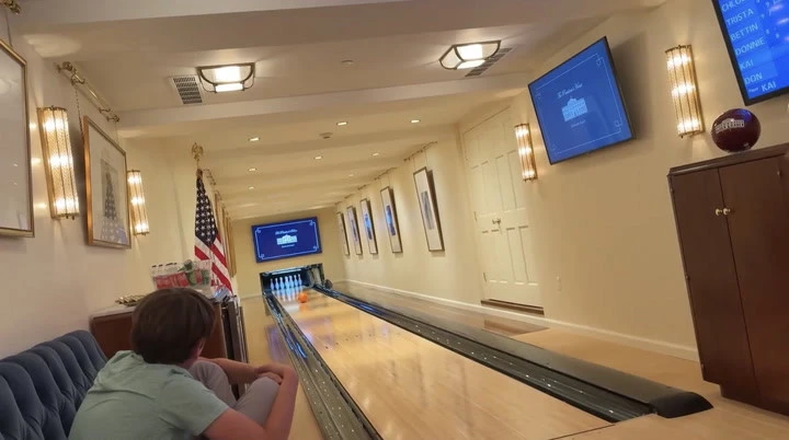 Kai Trump shows off White House bowling alley in behind scenes tour