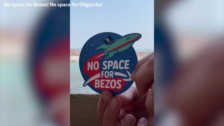 ‘No space for Bezos’: Protesters rally against Venice wedding