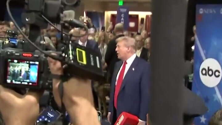 Watch Donald Trump say he had his ‘best debate’ with Kamala Harris