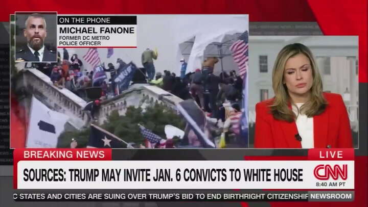 Michael Fanone tells Stewart Rhodes to 'go f*** himself' live on CNN