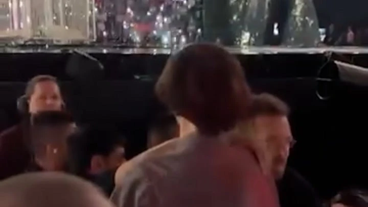 Palestine protester’s hair pulled in attempted Eurovision disruption