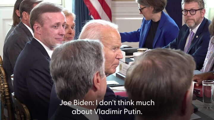 Watch Biden’s blunt response when asked what he thinks of Putin