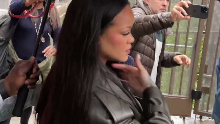 Rihanna appears somber leaving court with kids for A$AP Rocky’s trial