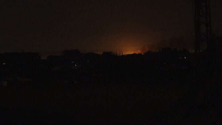 Fires light up Khan Younis sky as hundreds killed in Israeli airstrike