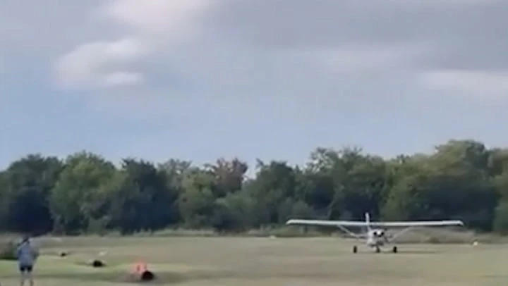 Plane drops from sky moments before crash that killed two in Texas