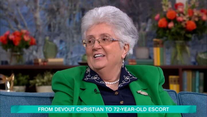 Pensioner who left Christianity to become escort never been happier