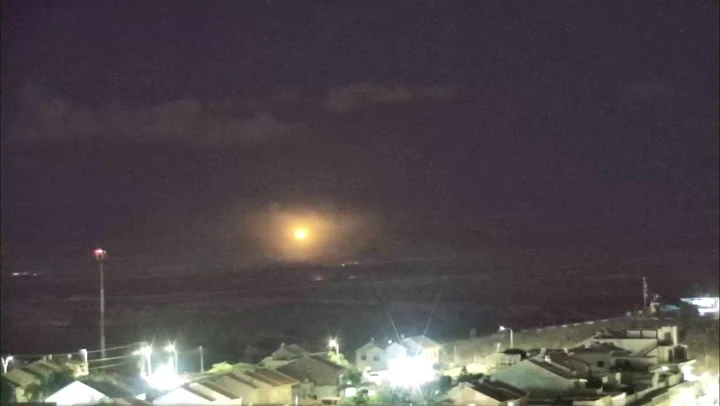 Explosions on Gaza skyline overnight as Israel’s cabinet approves deal