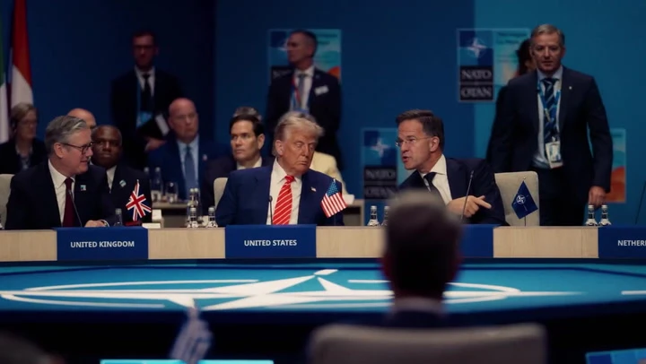 White House marks Trump’s return from Nato summit with ‘daddy’ video