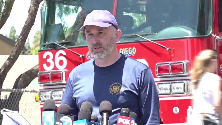 San Diego plane hit power lines before smashing into houses
