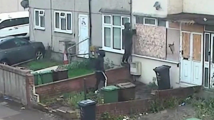 Teenagers flee after throwing fireworks into pensioner’s house