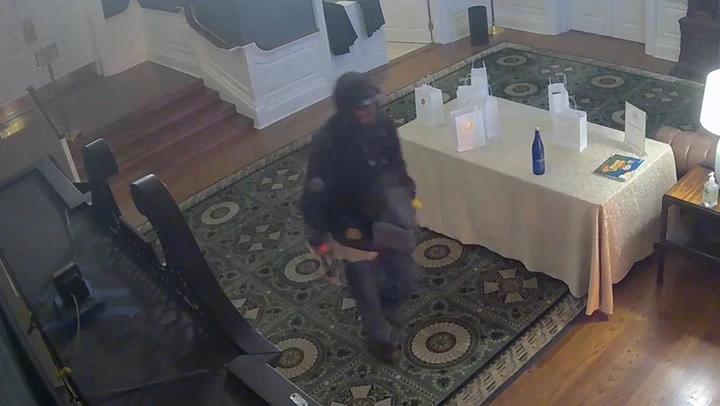 New video shows arsonist set alight Pennsylvania Governor’s home