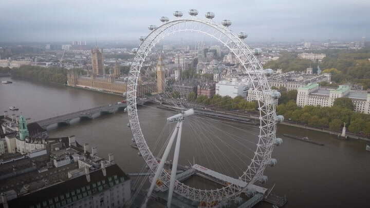 Watch: London Eye takes backward spin in extremely rare move