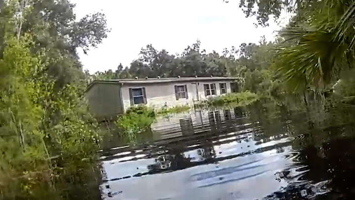 Resident stranded with cats in Hurricane Milton floods rescued by boat