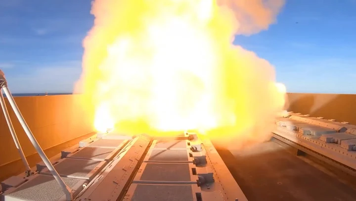 Dramatic video shows Royal Navy warship destroying supersonic missile