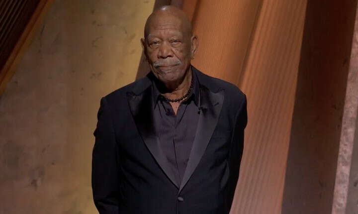 Morgan Freeman tears up as he remembers Gene Hackman at 2025 Oscars