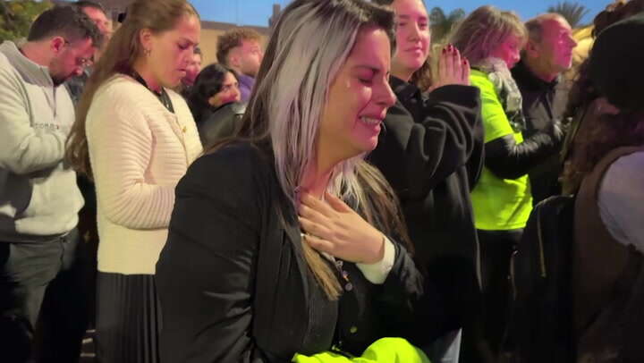 Israeli hostages’ tears of joy as they reunite with families