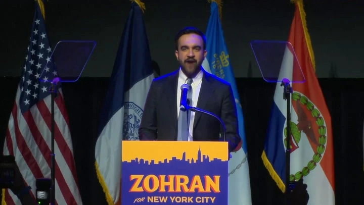 Mamdani sends four-word message to Trump in victory speech