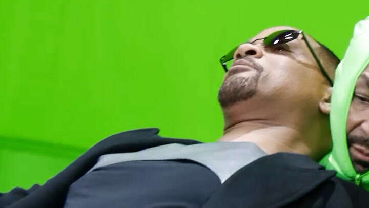 Will Smith suffers The Matrix mishap in behind-the-scenes music video