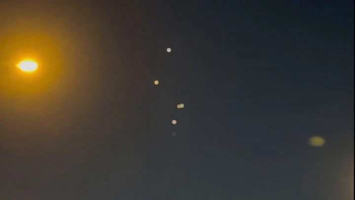Watch: Eyewitness captures possible missiles in Qatar skies