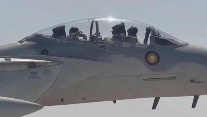 Trump’s Qatar visit off to flying start with military jet escort