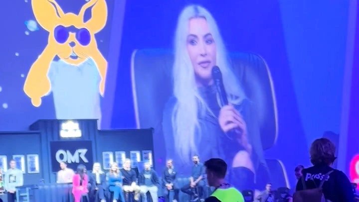 Kim Kardashian’s response as she is interrupted by Palestine protester