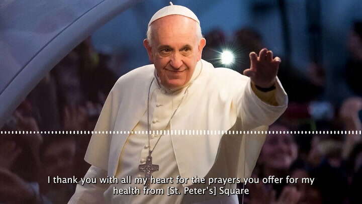 Listen: Pope Francis’ releases new audio message from hospital