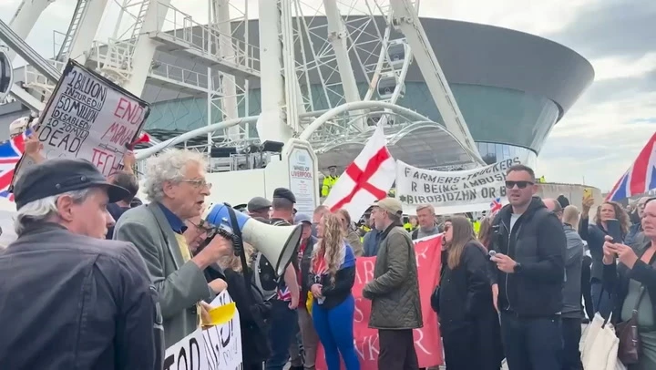 ‘No to Digital ID’ protest held near Labour Party conference