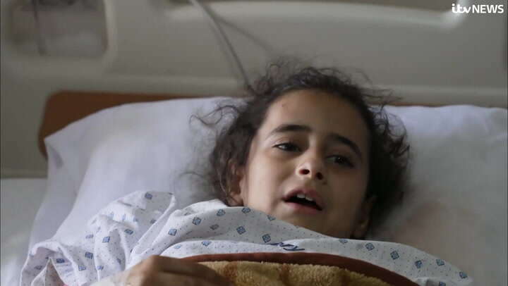 Girl, 9, calls for end to violence from hospital bed in Lebanon