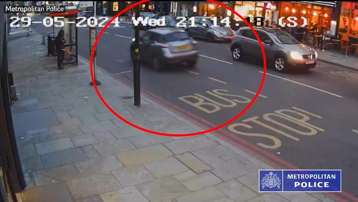 Moment man found guilty of attempted murder pulls up at restaurant