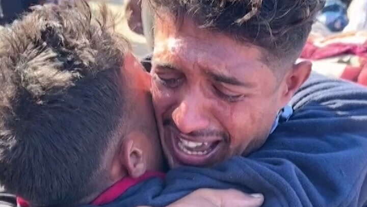 Palestinian twins share tearful reunion after year-long separation