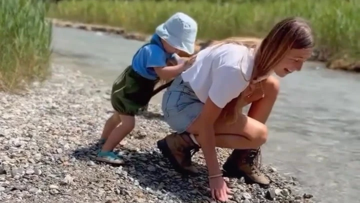 Kate Middleton’s ‘cheeky’ nephew tries to push mum in water
