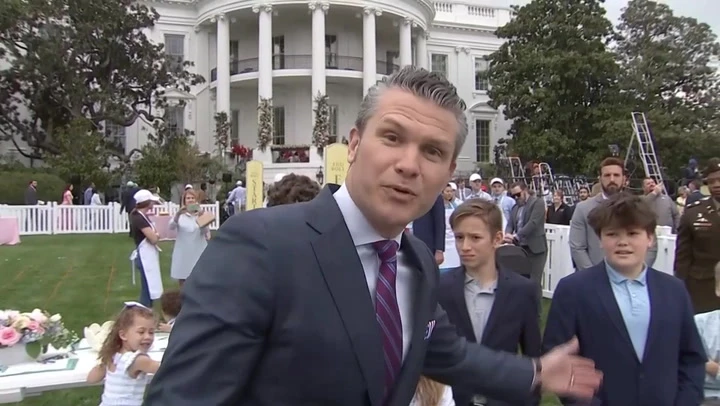 Pete Hegseth’s children cringe as father attacks press over Signalgate