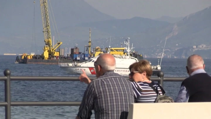 Bayesian superyacht salvage operation begins off Sicily coast