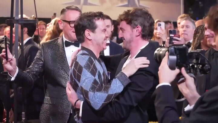 Watch: Paul Mescal and Andrew Scott leap into each other’s arms