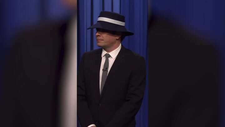 Watch: Jimmy Fallon pokes fun at Melania Trump's inauguration hat