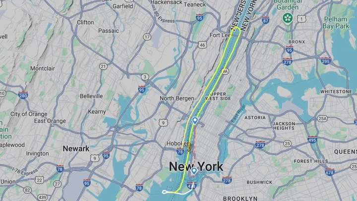 Moment of Hudson helicopter crash captured on flight tracker