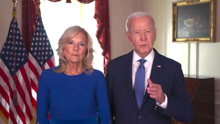 Bidens send message of hope to those impacted by Hurricane Helene