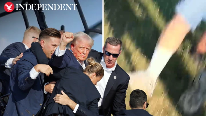 Frantic video from Trump rally crowd shows chaos during shooting
